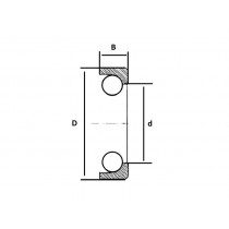 Roulement de colonne de direction - Ø30/49.22 x9.53 mm - Ford - Super Major - E1ADKN3556 Fordson et Ford - 3