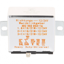 Centrale feux clignotante et détresse 12/24V  - Mercedes-Benz - Trac 700, 800, 900, 1000, 1100, 1300, 1400, 1500, 1600, 1800 Mer