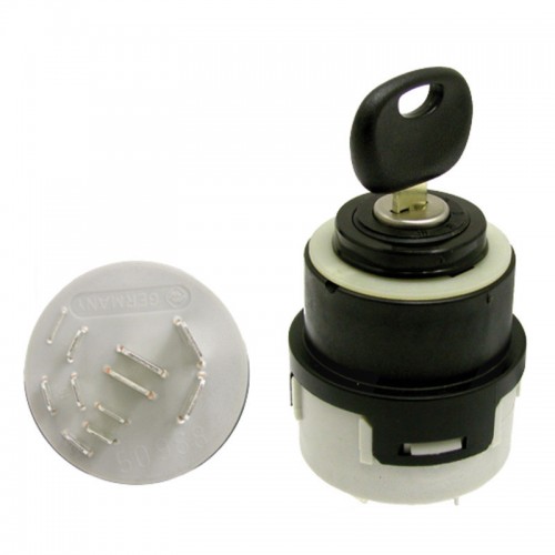 Interrupteur de démarrage à clé Deutz / Case IH Ø28 mm 12-24V  - 1