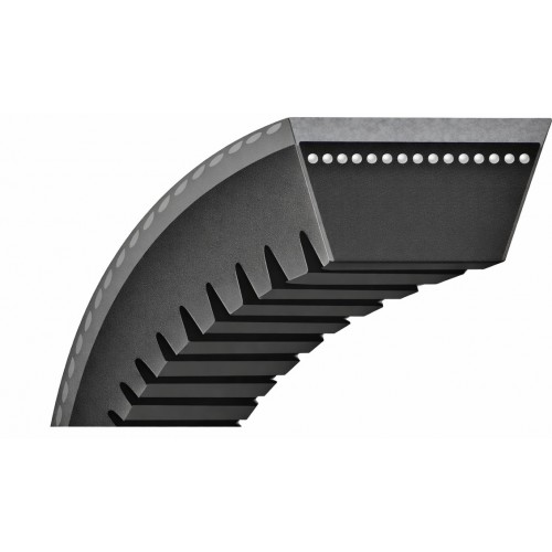 Courroie trapézoïdale AVX10 1450 Li (1500 La) dentée alternateur Deutz-Fahr Massey Ferguson  - 1