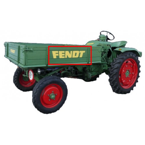 Pochoir de peinture 730 x 132 mm pour plateau de porte-outils Fendt GT Fendt - 2