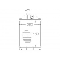 Radiateur 636x405x72 mm 3 rangées Massey Ferguson 165 265 275 285 - Réf. 897358M4 / 885411M93  - 3