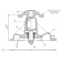 Pompe à eau Ø112mm Case IH / International Harvester - Réf. origine 3132741R94 (avec joint)  - 4