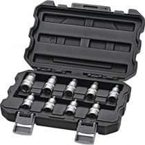Jeu d’embouts de douille 1/2" six pans court 9 pièces 4 à 17 mm  - 1