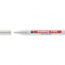 Marqueur peinture blanc Edding 750 pointe ronde trait 2 à 4 mm  - 1