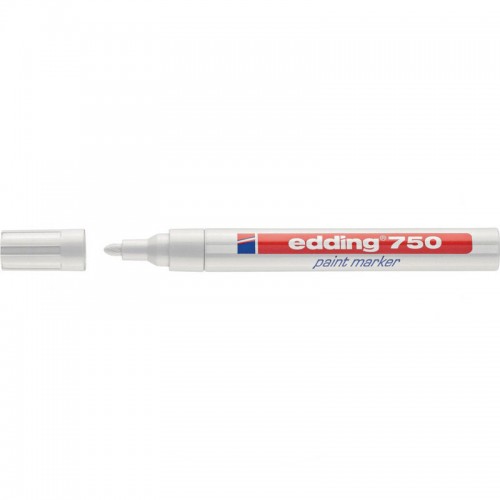 Marqueur peinture blanc Edding 750 pointe ronde trait 2 à 4 mm  - 1