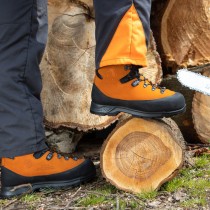 Bottines anticoupures orange EU42 UK8 réf. 603112.8.0  - 4